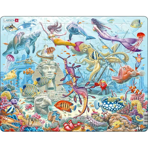 Mermaids in Sunken City 35 Piece Tray Jigsaw Puzzle Larsen - for just $11.99! 
