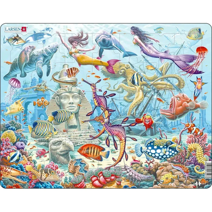 Mermaids in Sunken City 35 Piece Tray Jigsaw Puzzle Larsen - for just $11.99! 