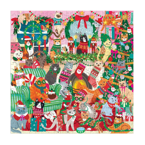 Merry Catmas 500 Piece Jigsaw Puzzle Mudpuppy - for just $17.99! 