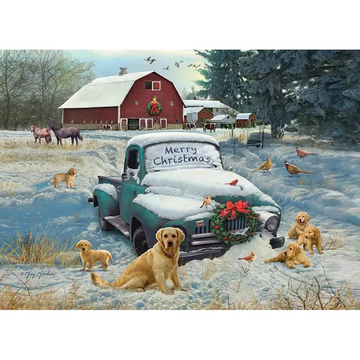 Merry Christmas 1000 Piece Jigsaw Puzzle Cobble Hill - for just $19.99! 