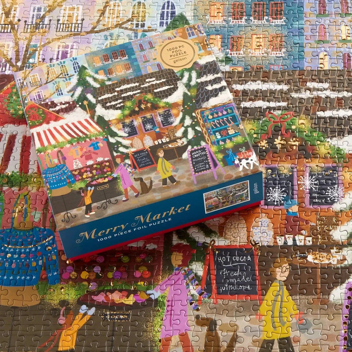 Merry Market 1000 Piece Jigsaw Puzzle Galison - for just $19.99! 