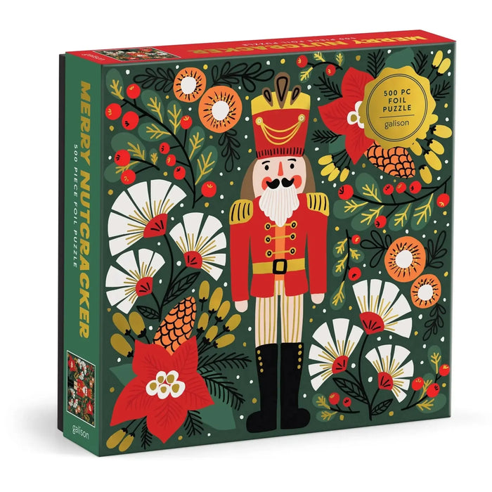 Merry Nutcracker 500 Piece Jigsaw Puzzle Galison - for just $17.99! 