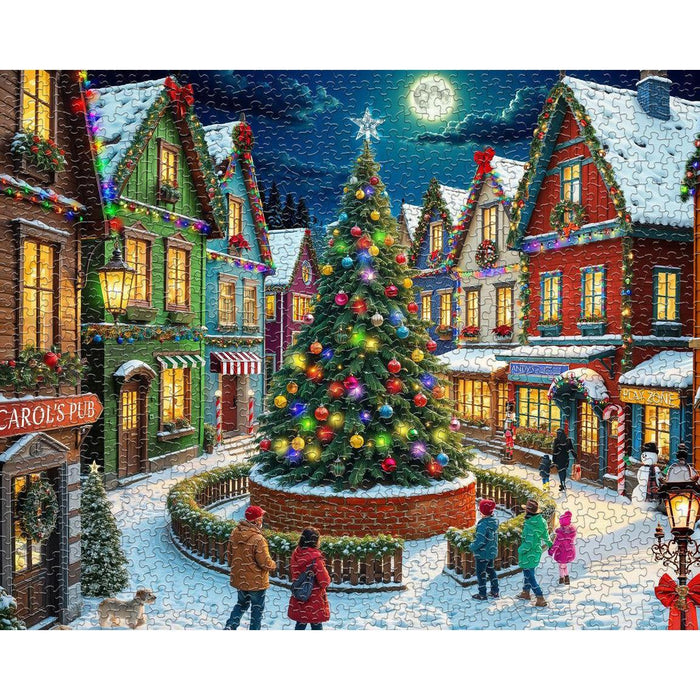 Merry Town Square 1000 Piece Jigsaw Puzzle Springbok - for just $19.99! 
