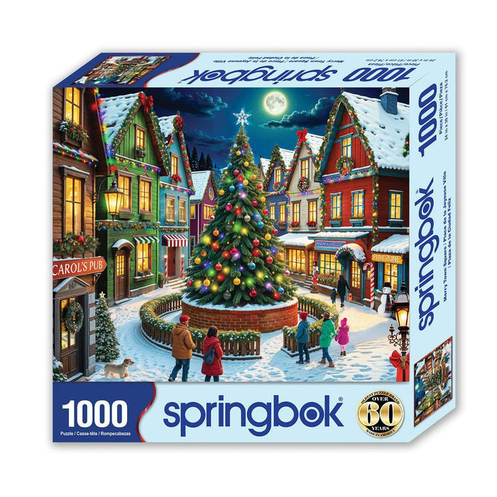 Merry Town Square 1000 Piece Jigsaw Puzzle Springbok - for just $19.99! 