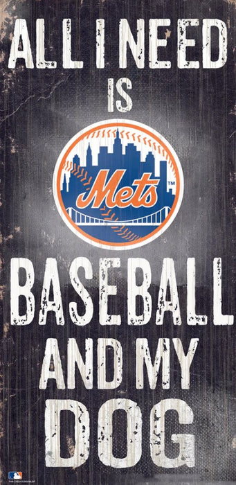 New York Mets Baseball and My Dog Wooden Sign - for just $12.99! 