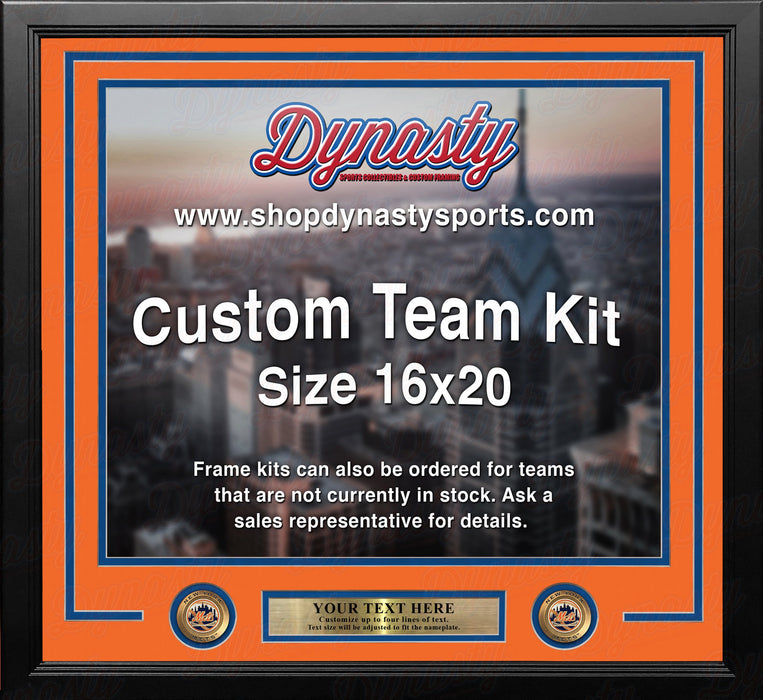 New York Mets Custom MLB Baseball 16x20 Picture Frame Kit (Multiple Colors) - for just $49.99! 