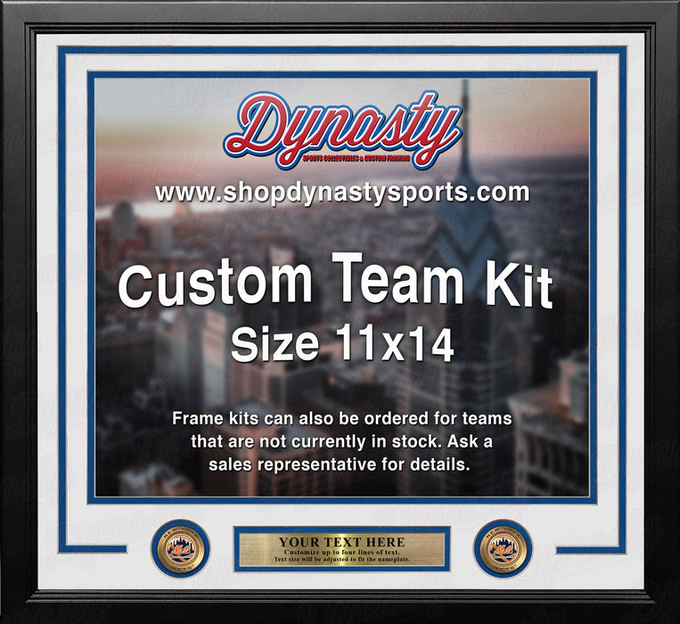 New York Mets Custom MLB Baseball 11x14 Picture Frame Kit (Multiple Colors) - for just $39.99! 