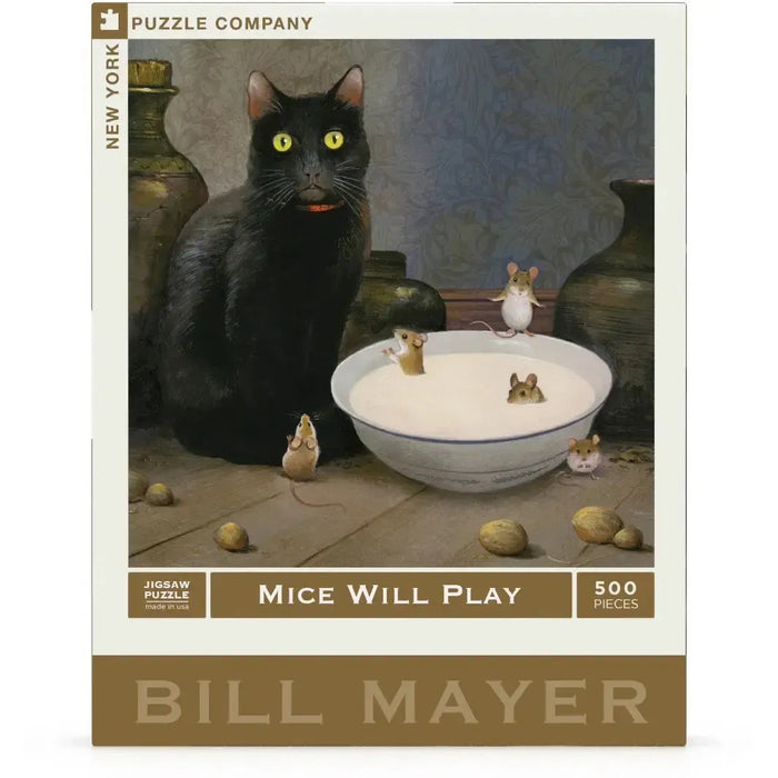 Mice will Play by Bill Mayer 500 Piece Jigsaw Puzzle NYPC - for just $26.99! 