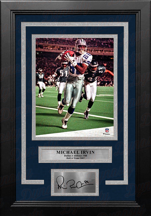 Michael Irvin v. The Eagles Dallas Cowboys 8" x 10" Framed Football Photo with Engraved Autograph - for just $79.99! 