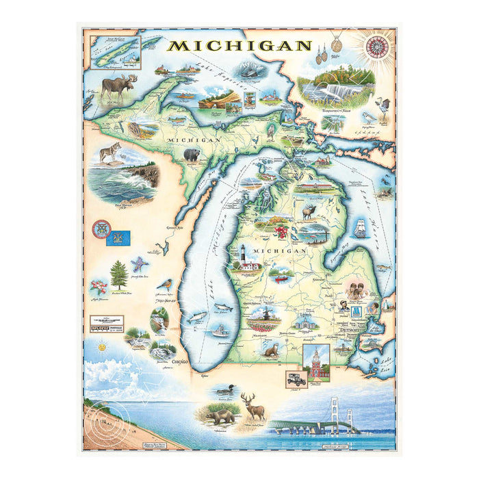 Michigan 1000 Piece Jigsaw Puzzle Xplorer Maps - for just $24.99! 