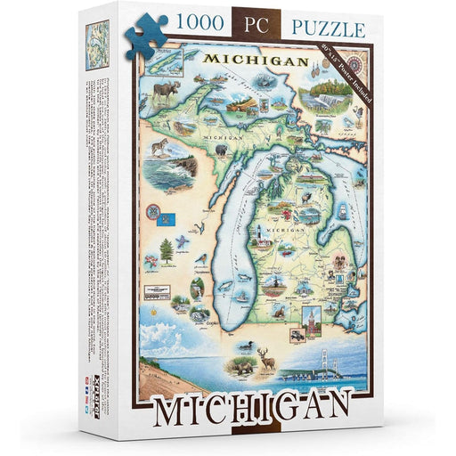 Michigan 1000 Piece Jigsaw Puzzle Xplorer Maps - for just $24.99! 