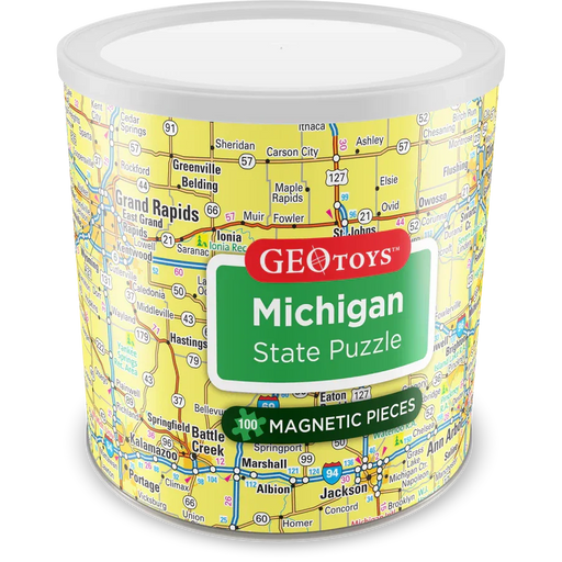 Michigan State 100 Piece Magnetic Jigsaw Puzzle Geotoys - for just $11.99! 