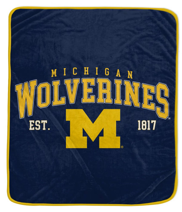 Michigan Wolverines 50" x 60" Vintage Arch Block Blanket - for just $24.99! 