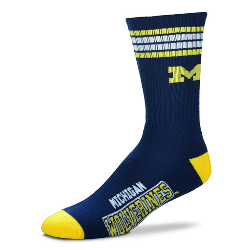 Michigan Wolverines Men's 4 Stripe Deuce Socks - for just $17.99! 