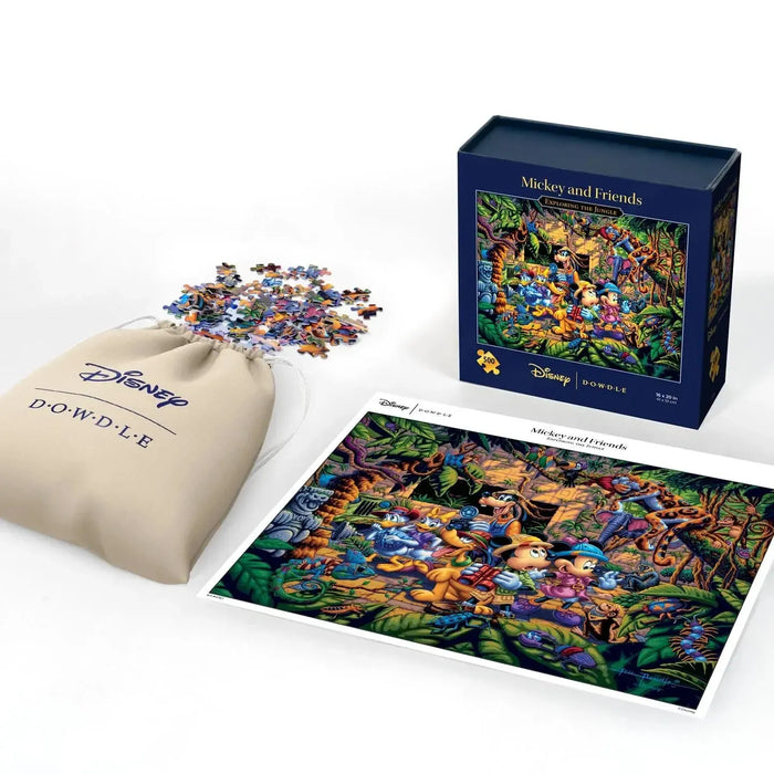 Mickey & Friends Exploring the Jungle 500 Piece Jigsaw Puzzle Disney x Dowdle - for just $24.99! 