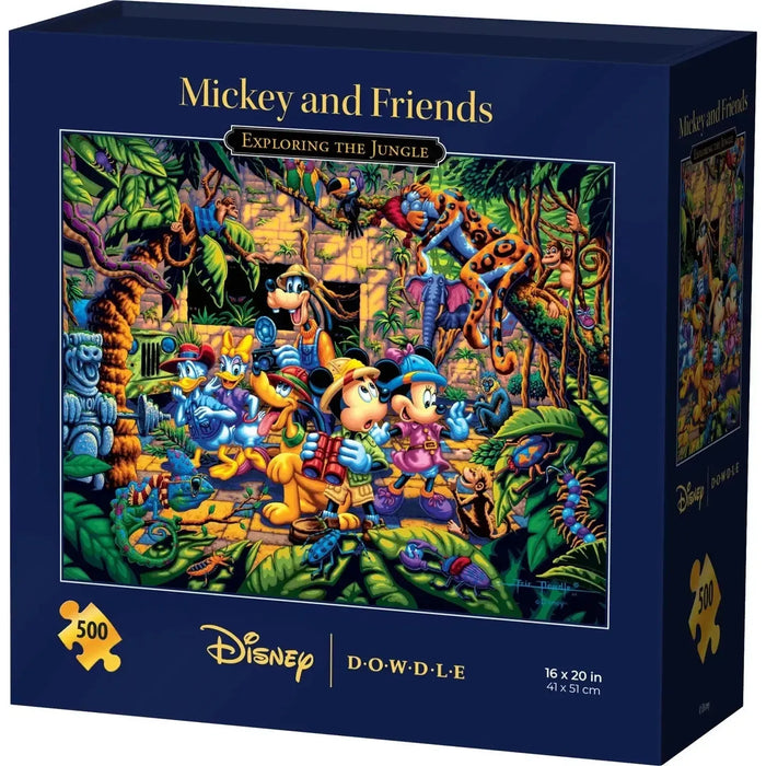 Mickey & Friends Exploring the Jungle 500 Piece Jigsaw Puzzle Disney x Dowdle - for just $24.99! 