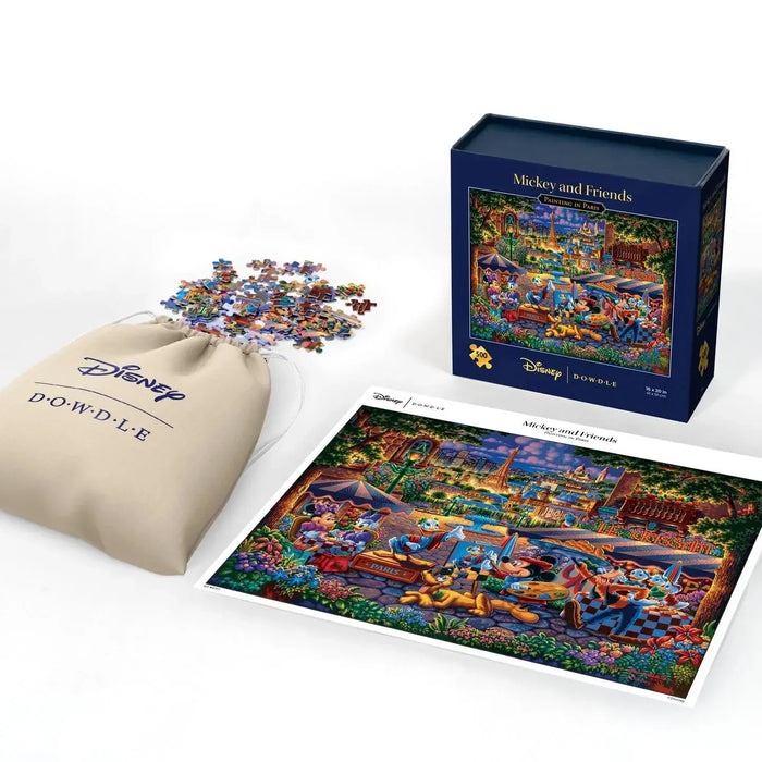 Mickey & Friends Painting in Paris 500 Piece Jigsaw Puzzle Disney x Dowdle - for just $24.99! 