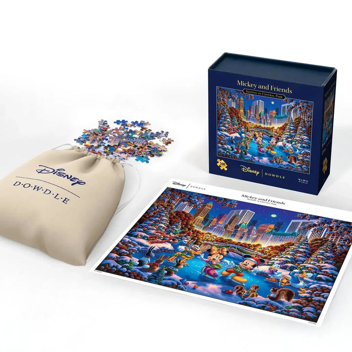Mickey & Friends Skating in Central Park 500 Piece Jigsaw Puzzle Disney x Dowdle - for just $24.99! 