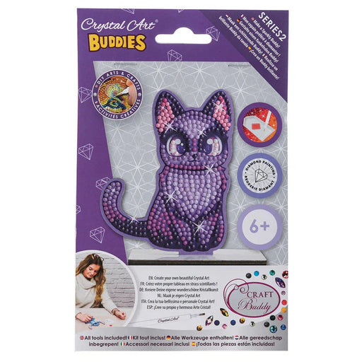 Midnight Cat Crystal Art Fantasy Buddies Kit Craft Buddy - for just $5.99! 