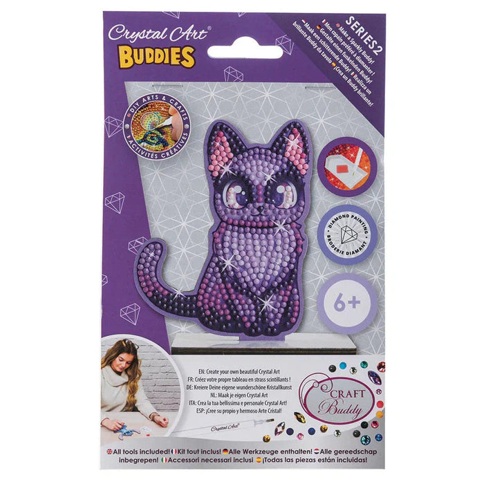 Midnight Cat Crystal Art Fantasy Buddies Kit Craft Buddy - for just $5.99! 