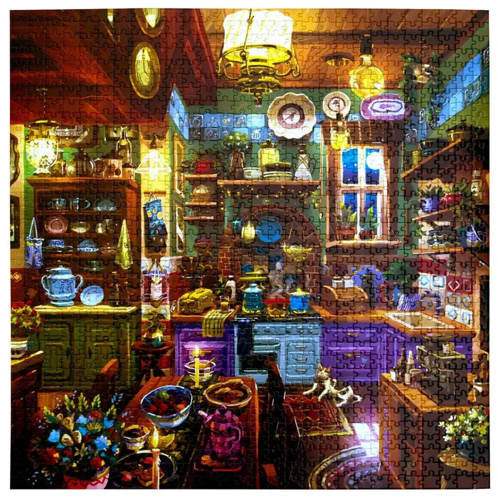 Midnight Kitchen 1000 Piece Jigsaw Puzzle eeBoo - for just $26.99! 