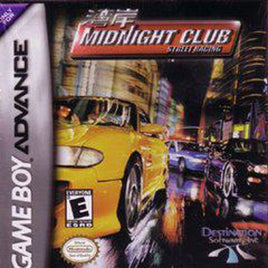 Front cover view of Midnight Club Street Racing - Nintendo GameBoy Advance (