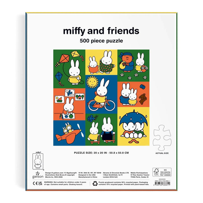 Miffy & Friends 500 Piece Jigsaw Puzzle Galison - for just $19.99! 