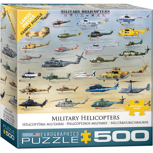 Military Helicopters 500 Piece Jigsaw Puzzle Eurographics - for just $17.99! 