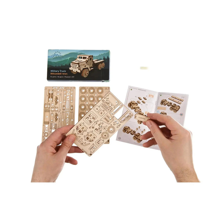 Military Truck 3D Wood Model Kit UGEARS - for just $14.99! 