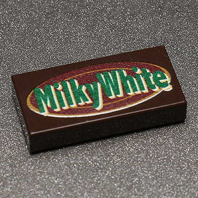 Milky White - B3 Customs® Printed 1x2 Tile made using LEGO parts - Premium Custom LEGO Parts - Just $1.50! Shop now at Retro Gaming of Denver