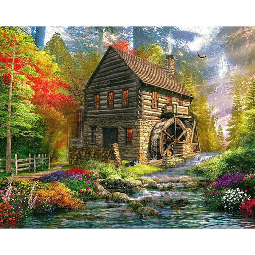 Mill Cottage 1000 Piece Jigsaw Puzzle Springbok - for just $19.99! 