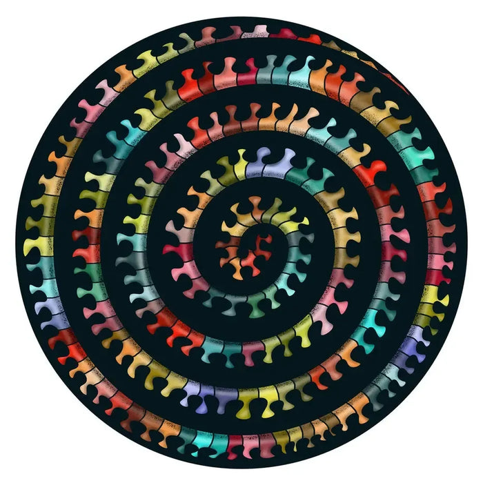 Millepedes 324 Wood Piece Double-Sided Round Jigsaw Puzzle Curiosi - for just $39.99! 