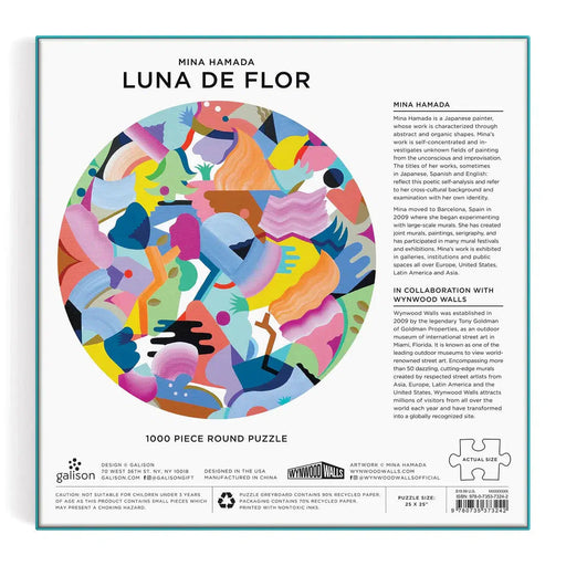 Mina Hamada Luna de Flor 1000 Piece Round Jigsaw Puzzle Galison - for just $19.99! 