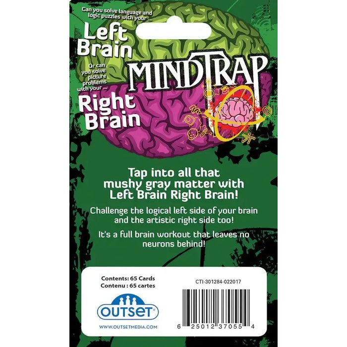 MindTrap: Left Brain Right Brain - Logic & Picture Puzzle Game - Outset - for just $9.99! 