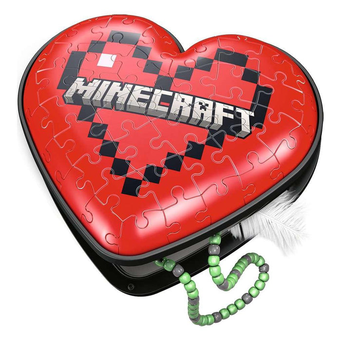 Minecraft Heart Box 60 Piece 3D Jigsaw Puzzle Ravensburger - for just $11.99! 