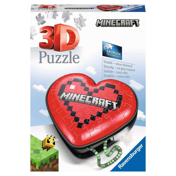 Minecraft Heart Box 60 Piece 3D Jigsaw Puzzle Ravensburger - for just $11.99! 