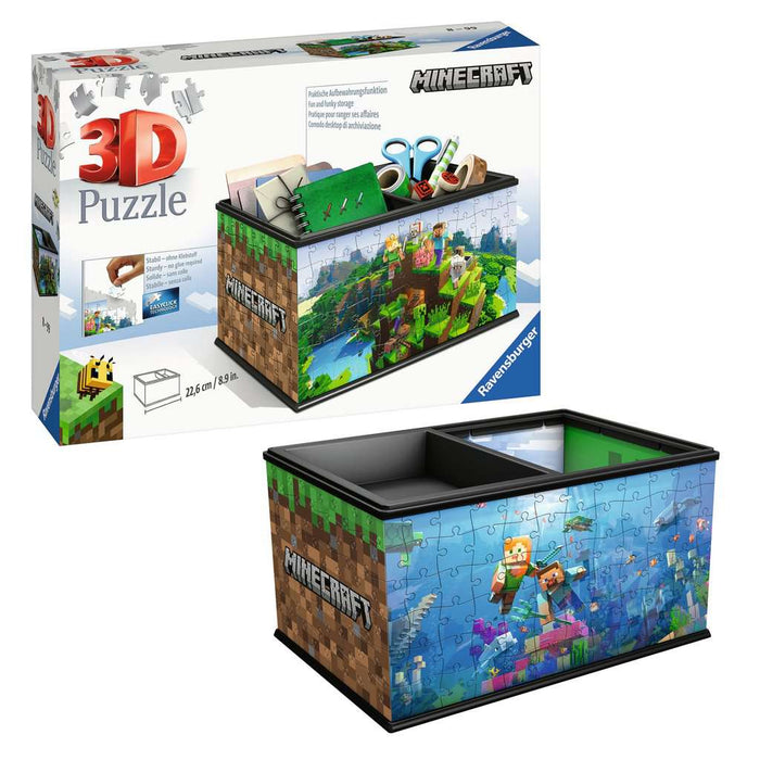Minecraft Storage Box 223 Piece 3D Jigsaw Puzzle Ravensburger - for just $19.99! 