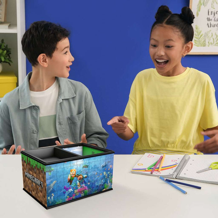 Minecraft Storage Box 223 Piece 3D Jigsaw Puzzle Ravensburger - for just $19.99! 