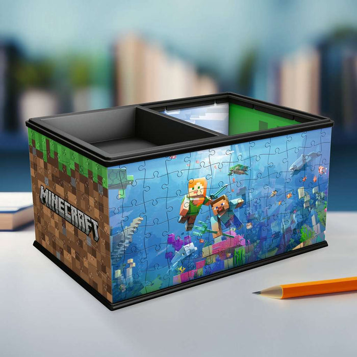 Minecraft Storage Box 223 Piece 3D Jigsaw Puzzle Ravensburger - for just $19.99! 