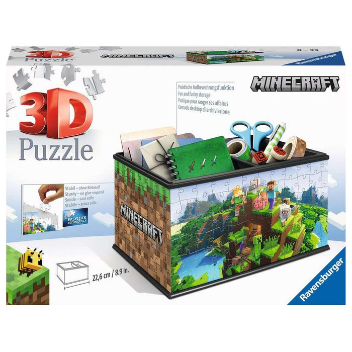Minecraft Storage Box 223 Piece 3D Jigsaw Puzzle Ravensburger - for just $19.99! 