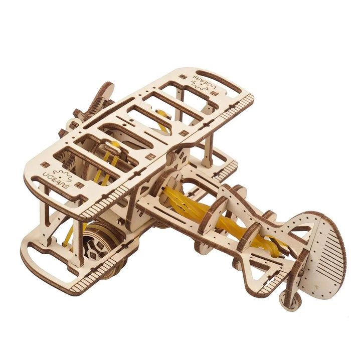 Mini Biplane 3D Wood Model Kit UGEARS - for just $13.99! 
