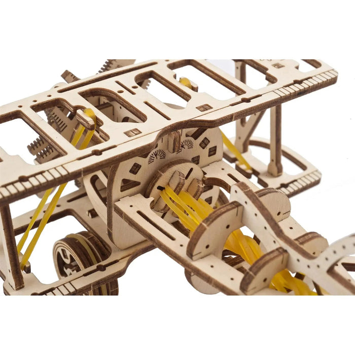 Mini Biplane 3D Wood Model Kit UGEARS - for just $13.99! 