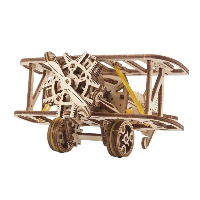 Mini Biplane 3D Wood Model Kit UGEARS - for just $13.99! 