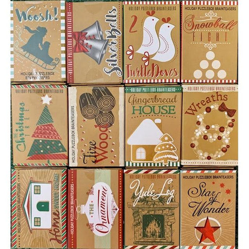 Mini Holiday Brainteaser Puzzles 12 Piece Set Project Genius - for just $39.99! 