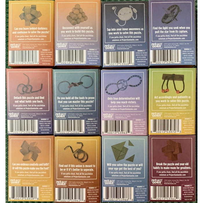 Mini Tarot Brainteaser Puzzles 12 Piece Set Project Genius - for just $39.99! 