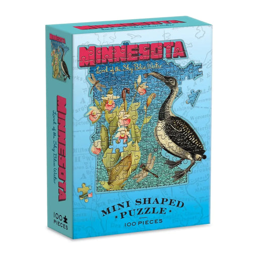 Minnesota 100 Piece Mini Shaped Jigsaw Puzzle Galison - for just $7.99! 