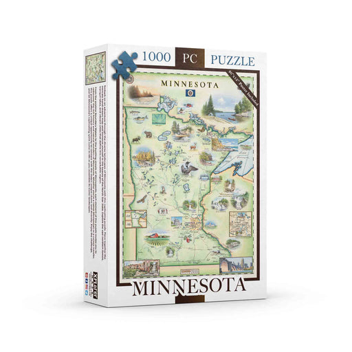 Minnesota State 1000 Piece Jigsaw Puzzle Xplorer Maps - for just $24.99! 