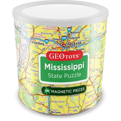 Mississippi State 100 Piece Magnetic Jigsaw Puzzle Geotoys - for just $11.99! 
