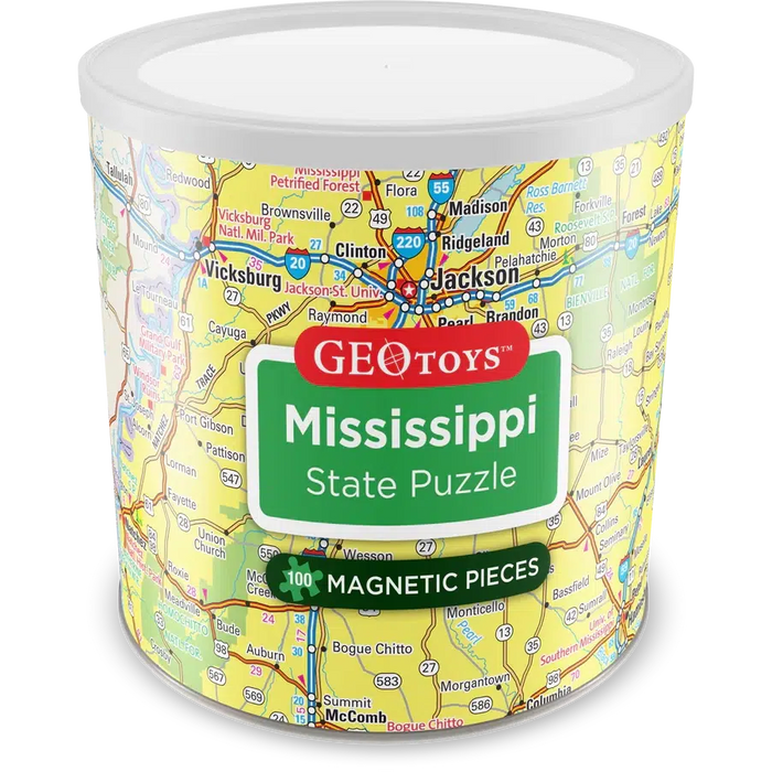 Mississippi State 100 Piece Magnetic Jigsaw Puzzle Geotoys - for just $11.99! 
