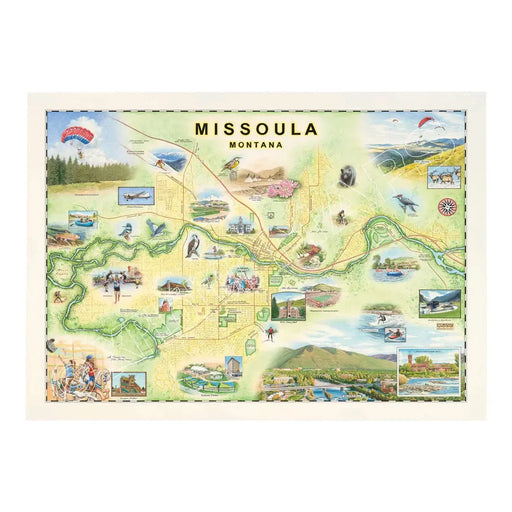 Missoula Montana 1000 Piece Jigsaw Puzzle Xplorer Maps - for just $24.99! 